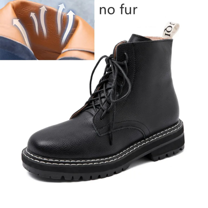 Funki Findz | Boots | Women's Real Leather Lace Up Ankle Boots