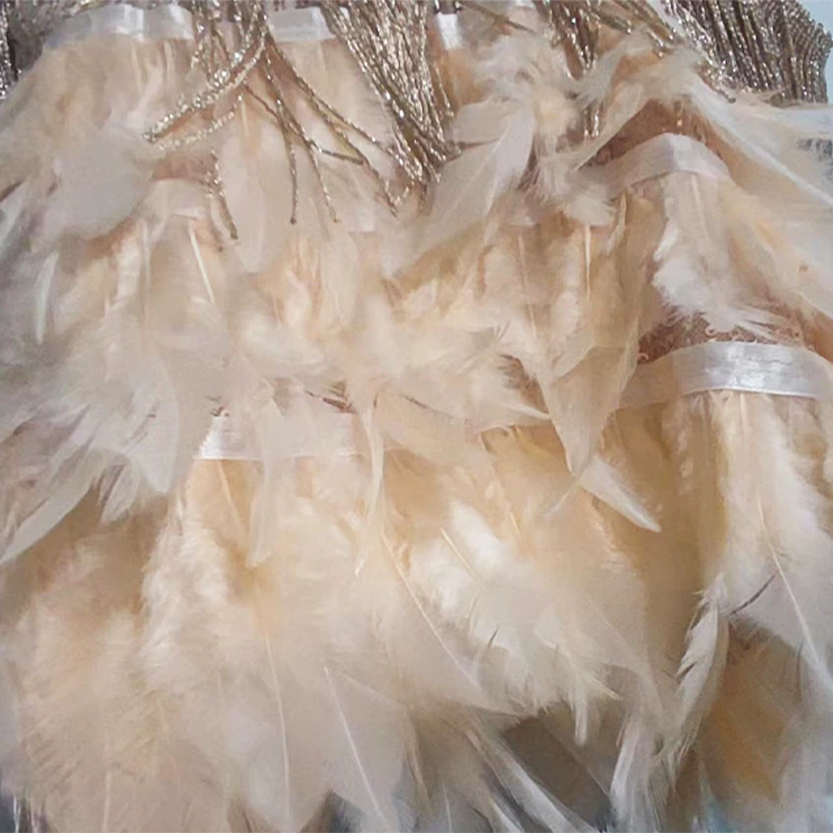 Funki Findz | Dresses | Women's Sequin Feather Fringe Dress