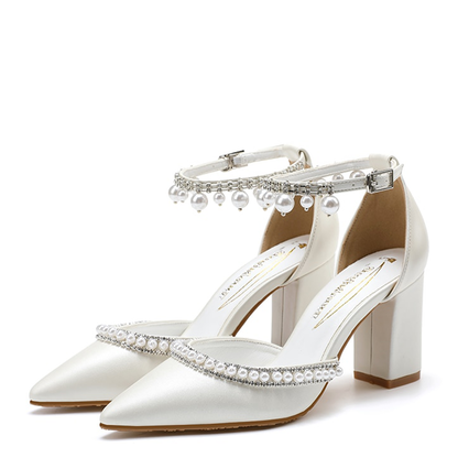 Funki Findz | Shoes | Women's Pearl Rhinestone Bridal Shoes