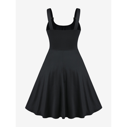 Funki Findz | Dresses | Women's Gothic Buckle Strap Party Dress