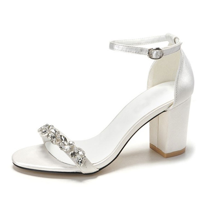 Funki Findz | Shoes | Women's Wedding Prom Block Heel Sandal