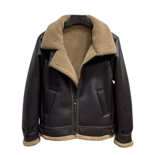 Funki Findz | Jackets | Men's Faux Leather Fleece Bomber Jacket