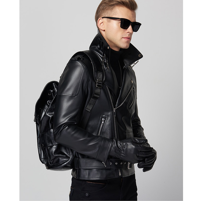 Funki Findz | Jackets | Men's Stylish Faux Leather Biker Jacket