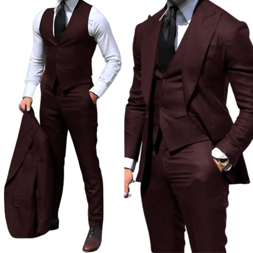 Funki Findz | Suits | Men's Fashion Formal Wedding Tuxedos 3Pc