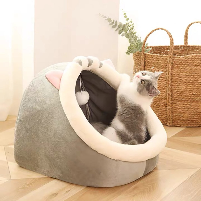 Funki Findz | Pet Beds | Cat Bed | Warm Cozy Kitten Cat Cave