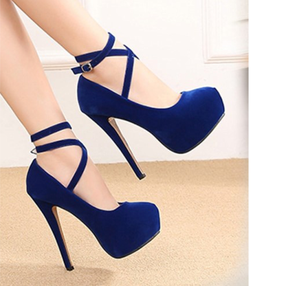Funki Findz | Shoes | Women's Super High Cross Strap Platforms