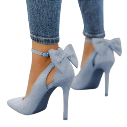 Funki Findz | Shoes | Women's Suede Bow Knot Stilettos