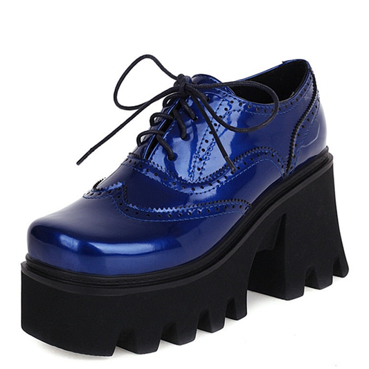 Funki Findz | Shoes | Women's British Walker Patent Platforms