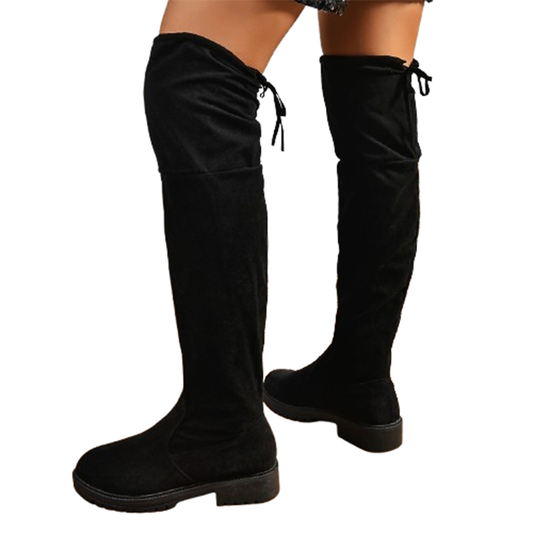 Funki Findz | Boots | Women's Over Knee Tie Up Platform Boots