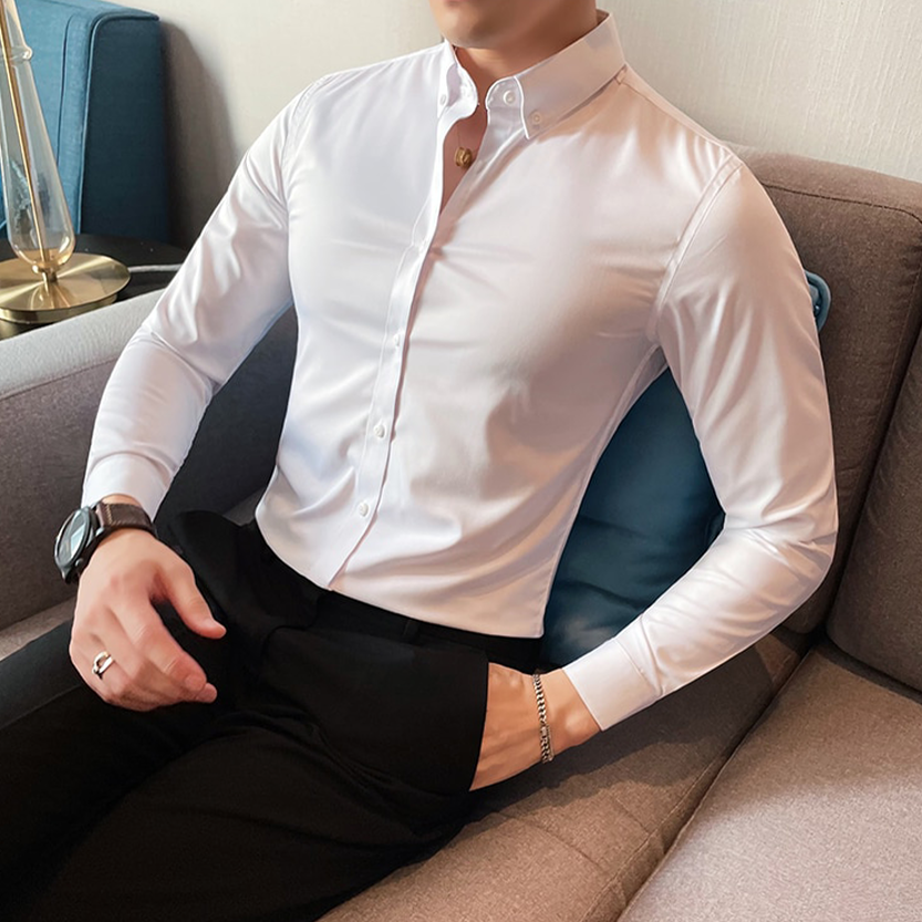Funki Findz | Shirts | Men's Slim Fit British Style Dress Shirt 7XL