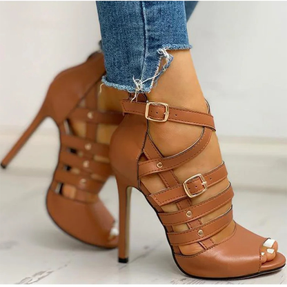Funki Findz | Shoes | Women's Strappy Roman Stiletto Sandals