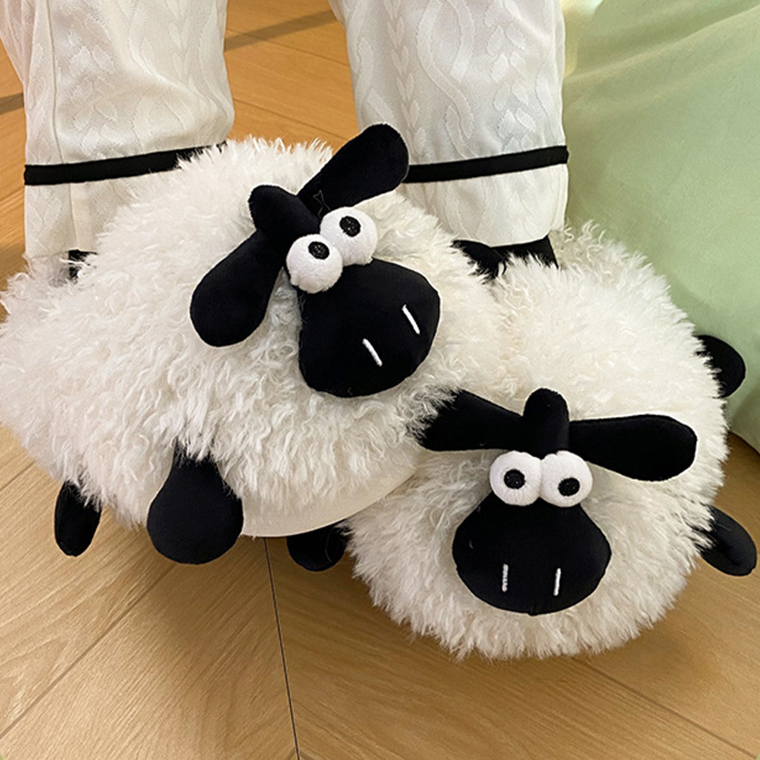 Funki Findz | Shoes | Unisex Cute Wide Eyed Sheep Slippers