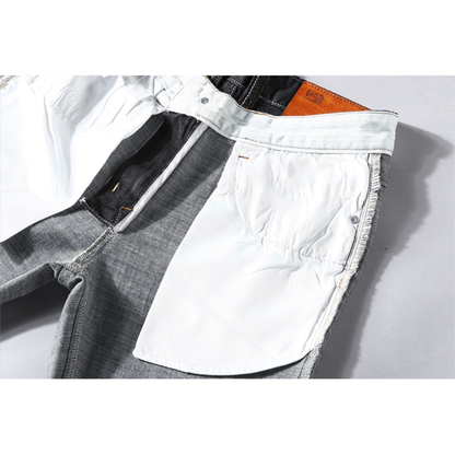 Funki Findz | Shorts | Men's Casual Denim Shorts | Slim Fit Stretch