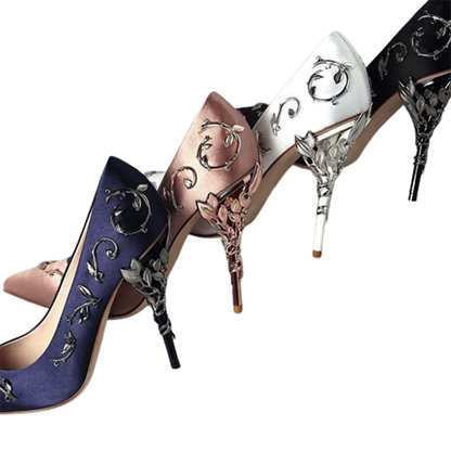 Funki Findz | Shoes | Women's Elegant Silk Formal Prom Stilettos