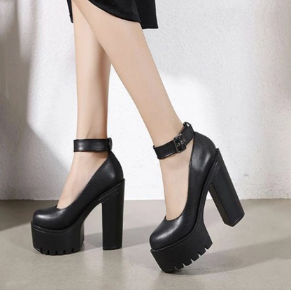Funki Findz | Shoes | Women's High Buckle Strap Lolita Platforms