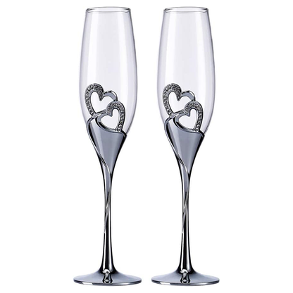 Funki Findz | Glasses | Wedding Champagne Flutes 2 Pcs Set