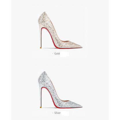 Funki Findz | Shoes | Women's Sparkly Red Bottom High Stilettos