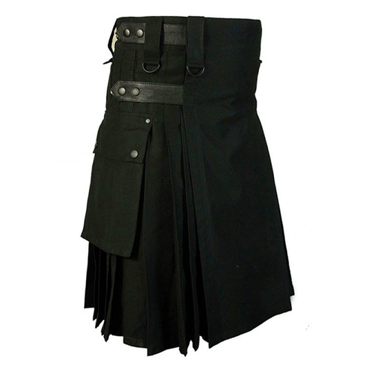 Funki Findz | Skirts | Men's Gothic Punk Pleated Cargo Utility Kilts