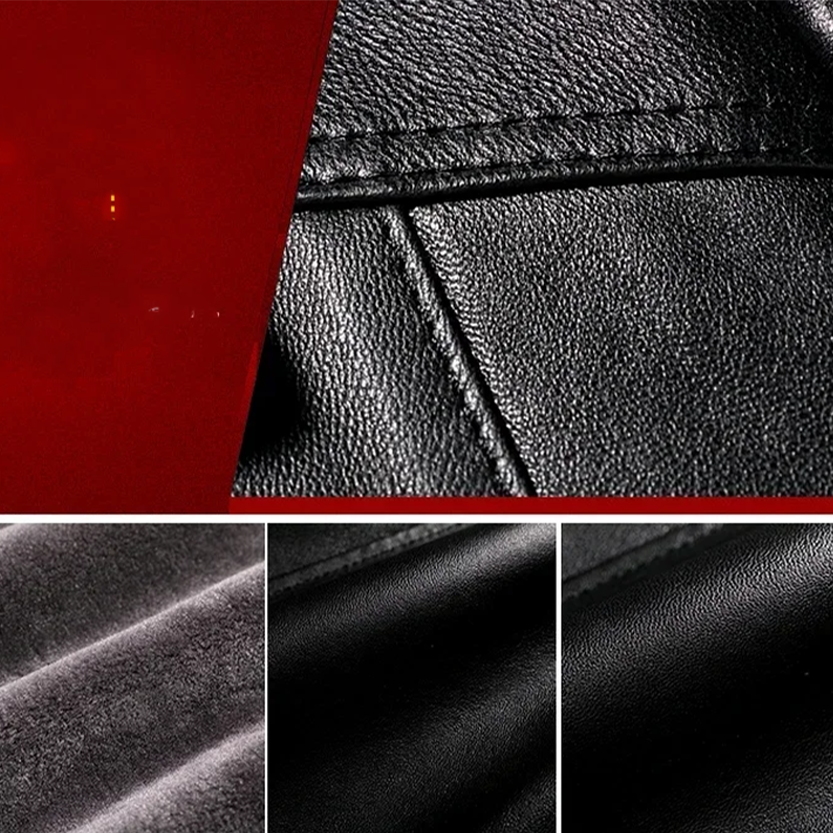 Funki Findz | Jackets | Men's Leather Fleece Motorcycle Jackets