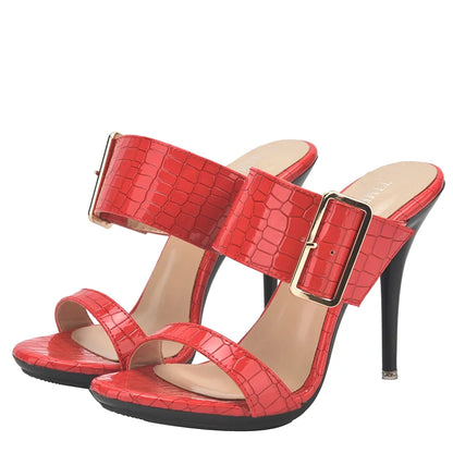 Funki Findz | Shoes | Women's Big Buckle High Heel Slides