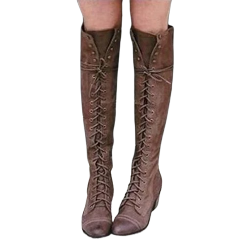 Funki Findz | Boots | Women's Knee High Retro Steampunk Boot