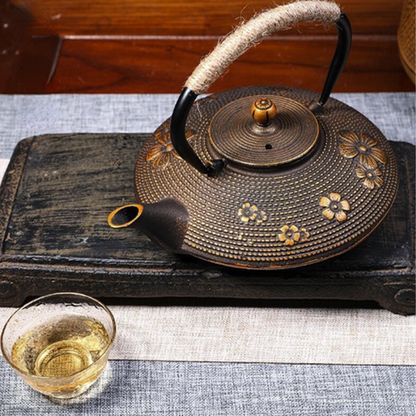 Funki Findz | Teapots | Cherry Blossoms Cast Iron Tea Kettle