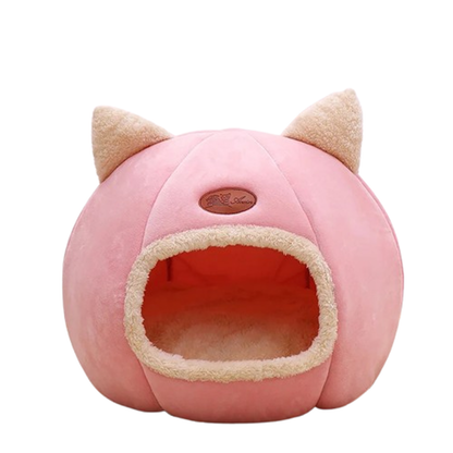 Funki Findz | Pet Beds | Cat Beds | Cozy Sweet Pink Cave House