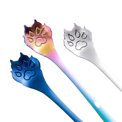 Funki Findz | Spoons | Cute Pointy Ear Cat Paw Coffee Spoons