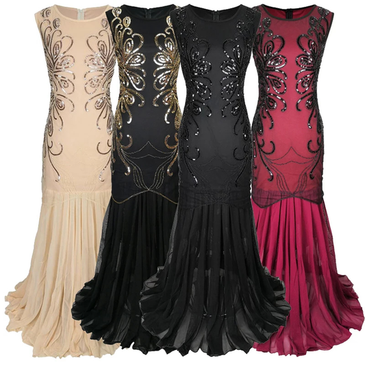 Funki Findz | Dresses | Women's Vintage Chiffon Mermaid Dress