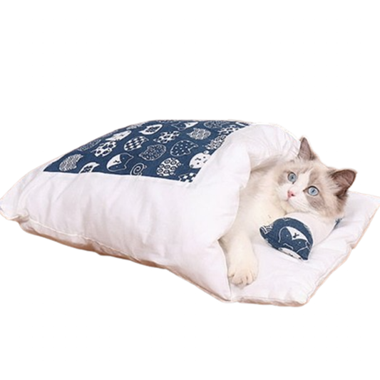 Funki Findz | Pet Beds | Cat Sleeping Bag | Japanese Cat Bed