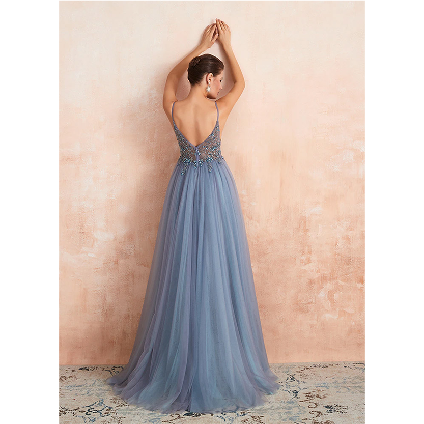 Funki Findz | Dresses | Women's Strappy Full Length Ball Dress
