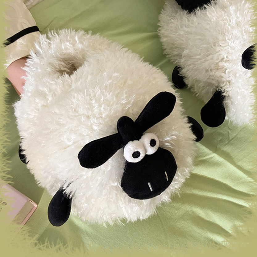 Funki Findz | Shoes | Unisex Cute Wide Eyed Sheep Slippers
