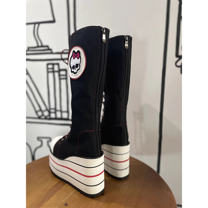Funki Findz | Boots | Women's Canvas Platform Wedge Sneakers