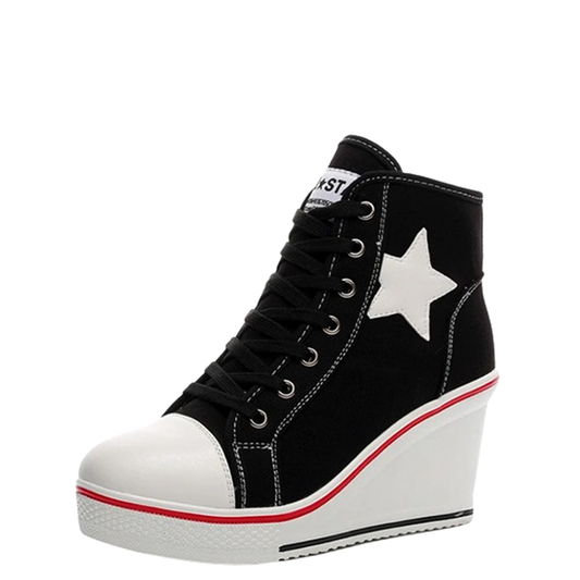 Funki Findz | Boots | Women's Canvas Elevator Platform Sneaker