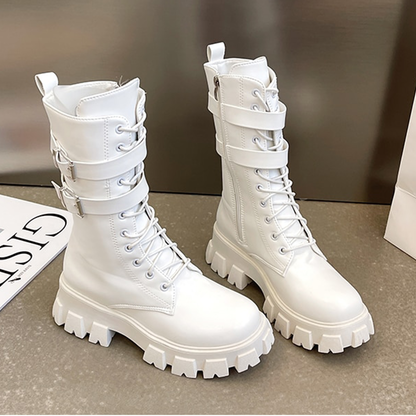 Funki Findz | Boots | Women's Chunky Motorcycle Punk Boots