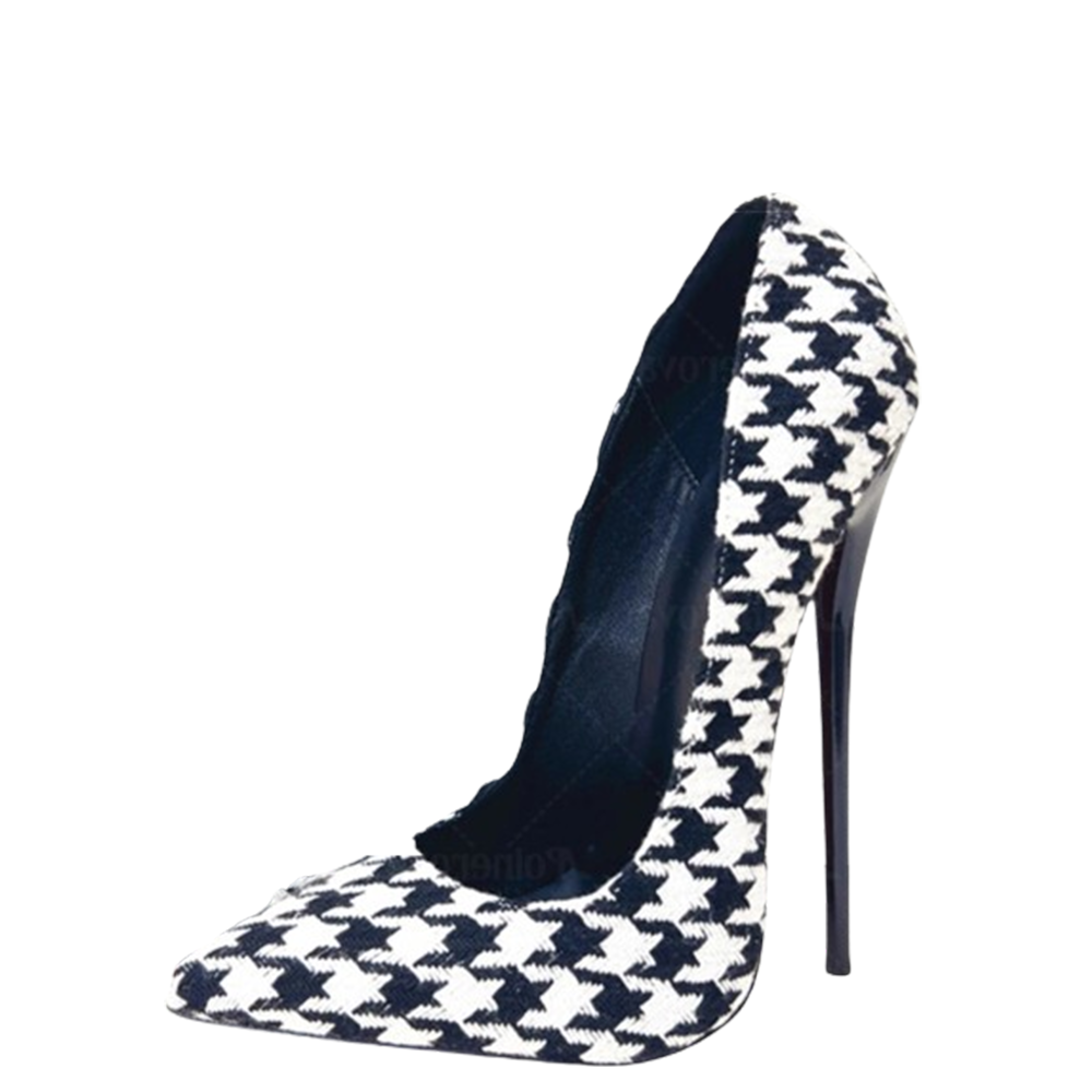 Funki Findz | Shoes | Women's Custom Houndstooth Super High Heels