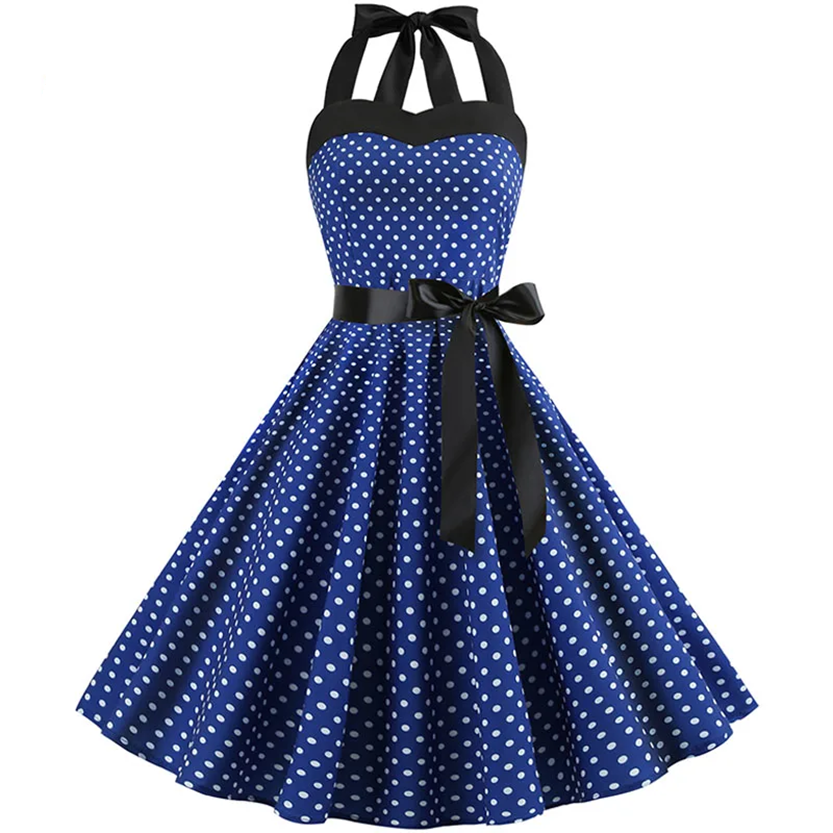 Funki Findz | Dresses | Women's Rockabilly Swing Halter Dress