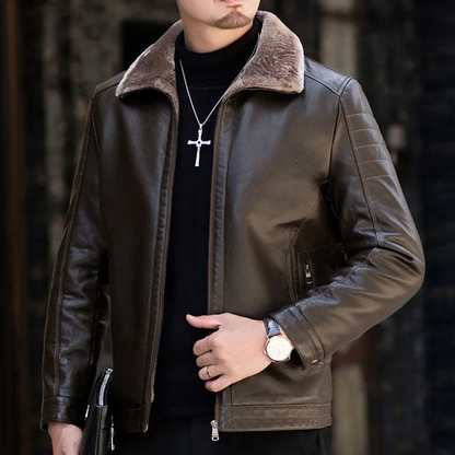Funki Findz | Jackets | Men's Luxury Faux Leather Winter Jacket