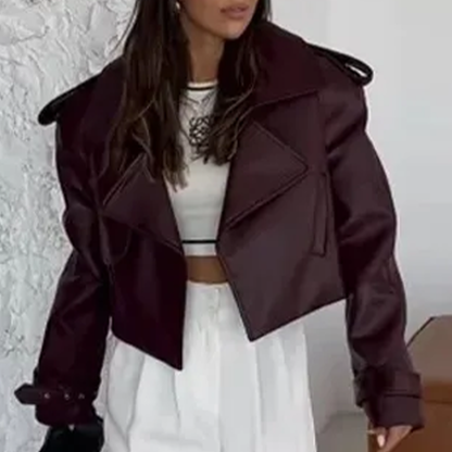 Funki Findz | Jackets | Women's Extra Long Faux Leather Coat