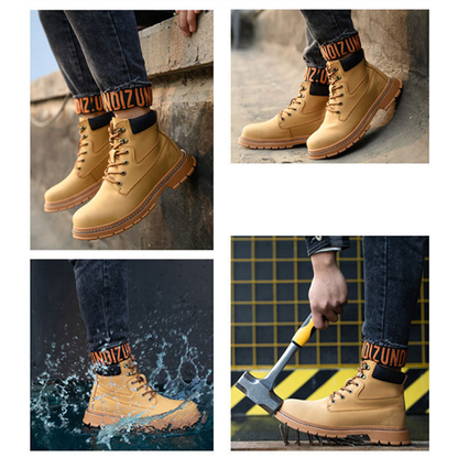 Funki Findz | Boots | Men's Steel Cap Toe High-Top Work Boots