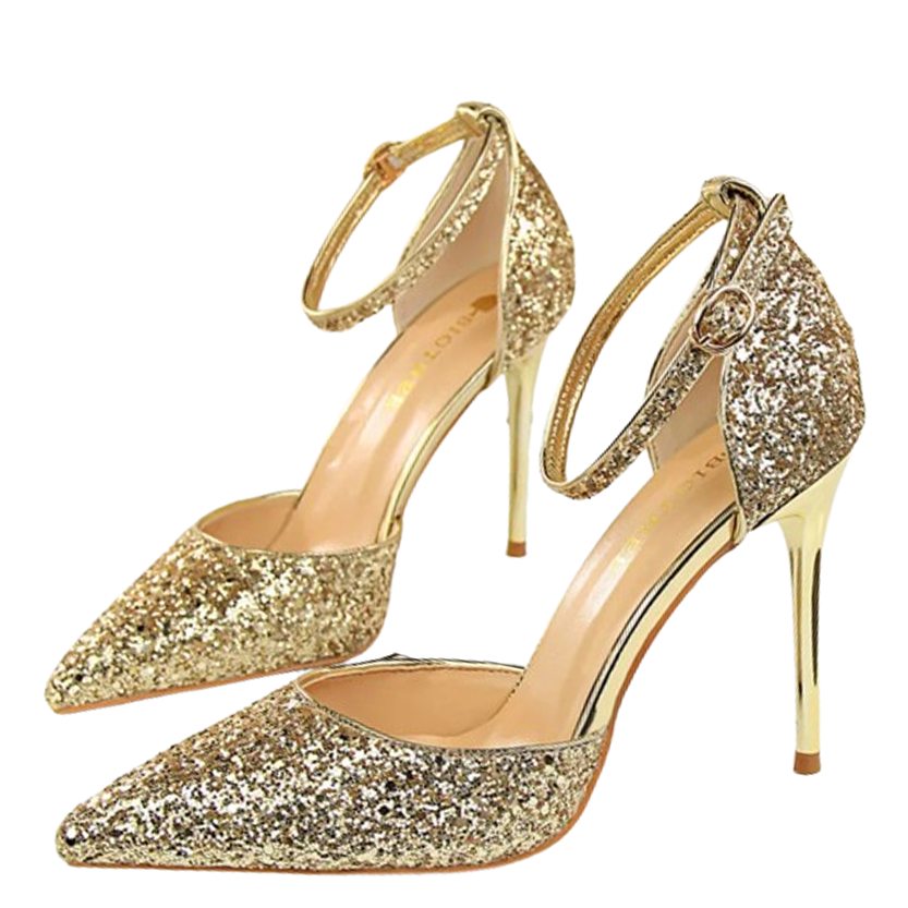 Funki Findz | Shoes | Women's Sparkly Glitter Wedding Sandals