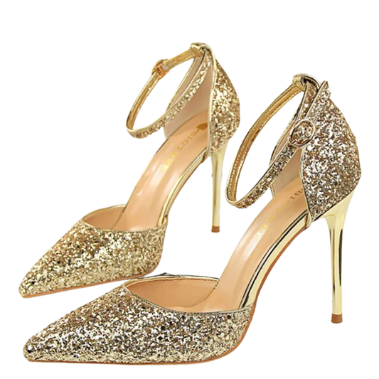 Funki Findz | Shoes | Women's Sparkly Glitter Wedding Sandals
