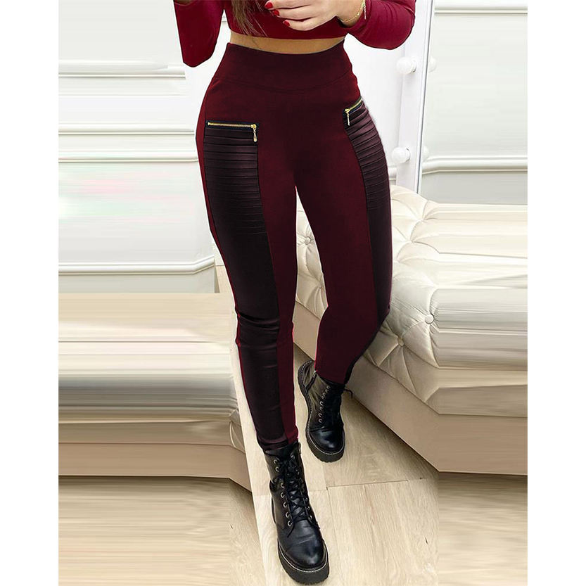 Funki Findz | Pants | Women Fashion PU Leather Pencil Pant