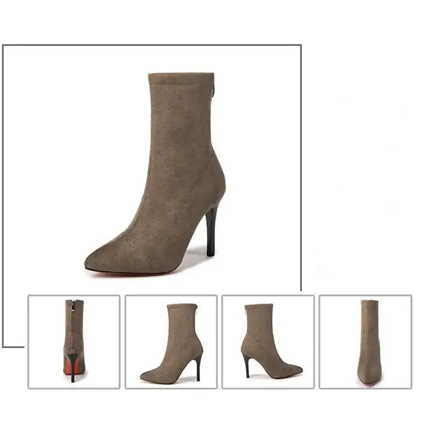 Funki Findz | Boots | Women's Pointed Toe Stiletto Ankle Boots