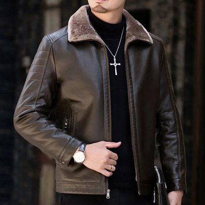Funki Findz | Jackets | Men's Luxury Faux Leather Winter Jacket