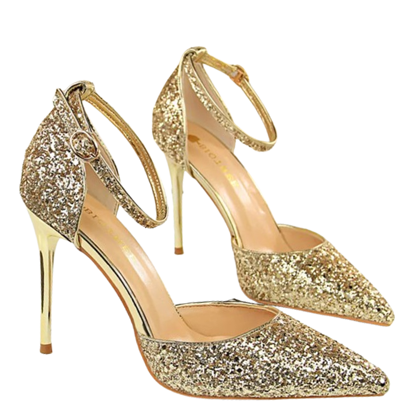 Funki Findz | Shoes | Women's Sparkly Glitter Wedding Sandals