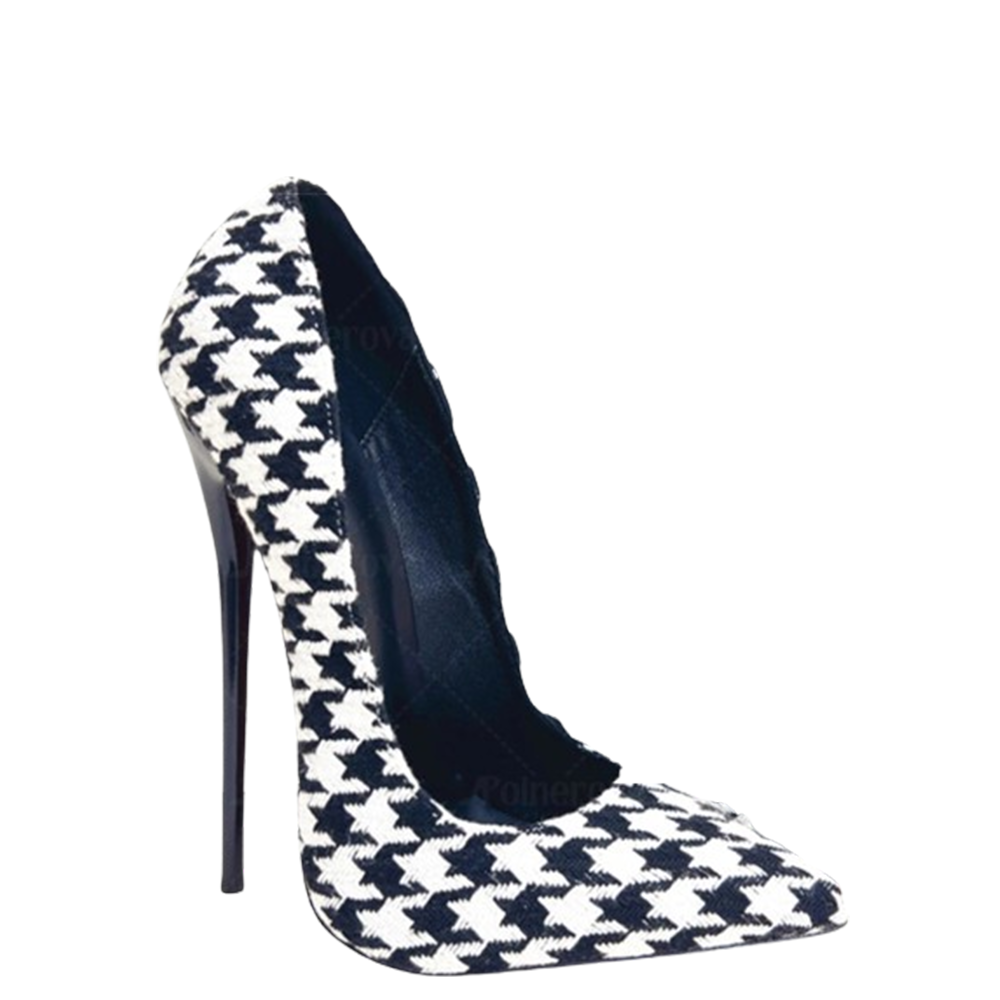 Funki Findz | Shoes | Women's Custom Houndstooth Super High Heels