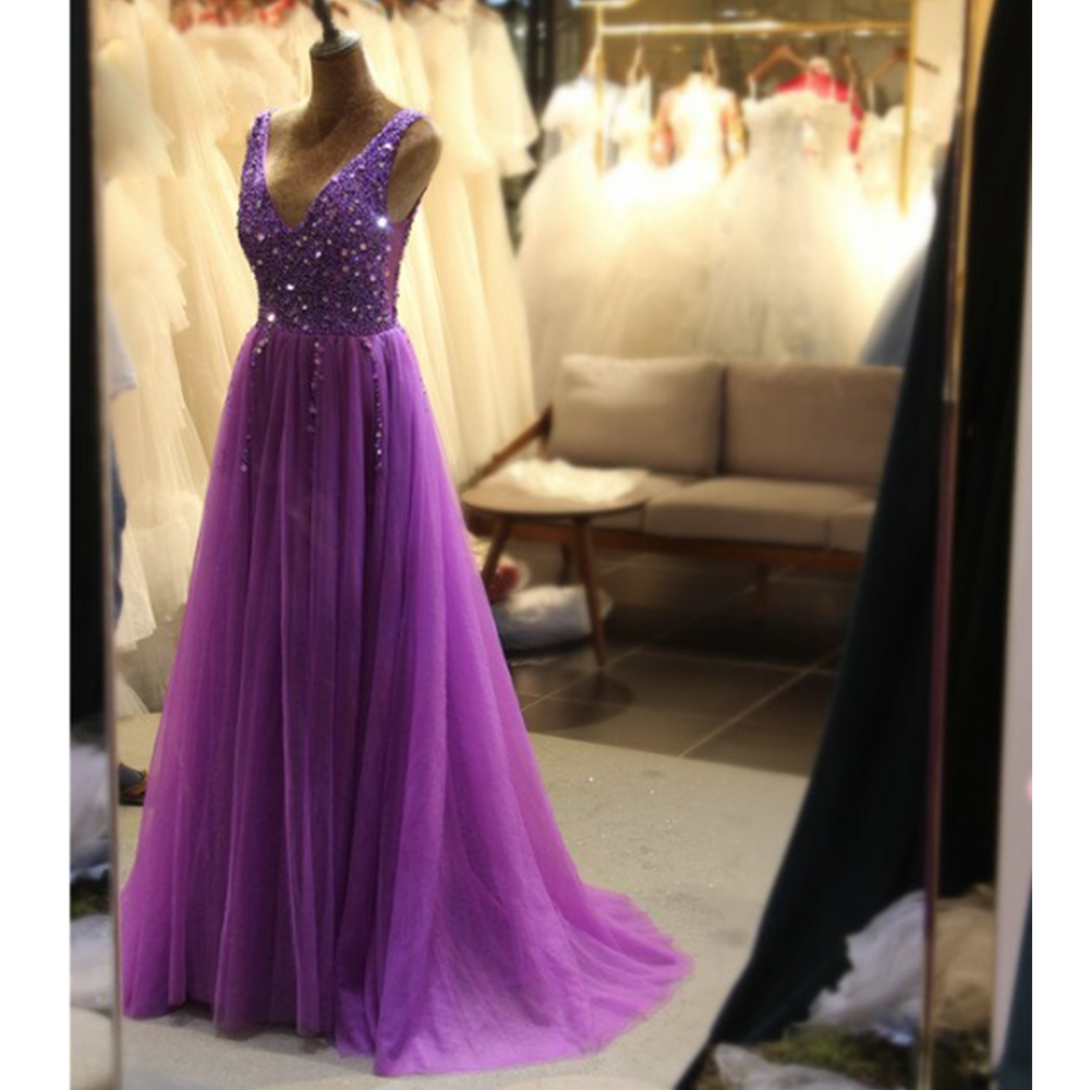 Funki Findz | Dresses | Women's Beaded  Evening Dress | Tulle
