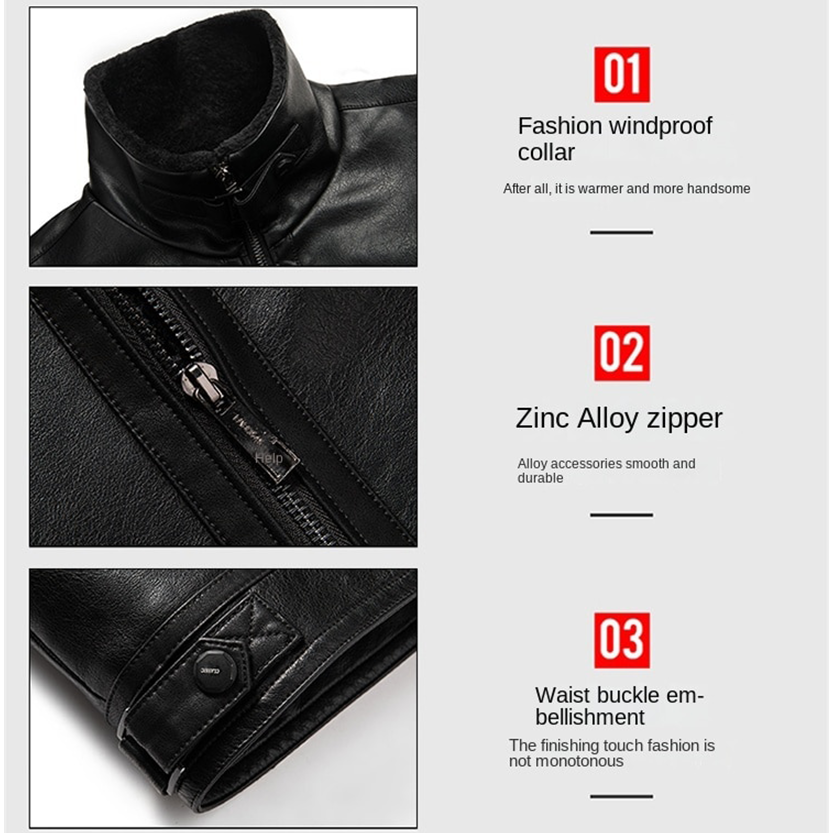 Funki Findz | Jackets | Men's Real Leather Fleece Lined Jackets