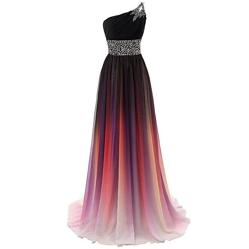 Funki Findz | Dresses | Women's Long Chiffon Evening Dress